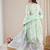 Women Printed Pleated Beads and Stones Pure Cotton Kurta with Trousers & With Dupatta
