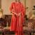 Women Floral Embroidered Panelled Thread Work Kurta with Trousers & With Dupatta