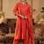 Women Floral Embroidered Panelled Thread Work Kurta with Trousers & With Dupatta