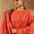 Women Floral Embroidered Panelled Thread Work Kurta with Trousers & With Dupatta