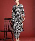 Women Printed Regular Pure Cotton Kurta with Trousers