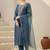 Women Ethnic Motifs Embroidered Regular Liva Kurta with Trousers & With Dupatta