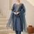 Women Ethnic Motifs Embroidered Regular Liva Kurta with Trousers & With Dupatta