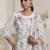 Women Floral Embroidered Regular Thread Work Kurta with Trousers & With Dupatta