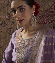 Women Ethnic Motifs Embroidered Regular Sequinned Kurta with Trousers & With Dupatta
