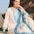 Women Floral Embroidered Regular Thread Work Kurta with Palazzos & With Dupatta