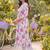 Women Floral Printed Pleated Pure Cotton Kurta with Trousers