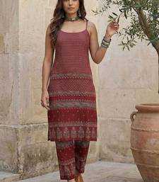 Women Ethnic Motifs Printed Regular Pure Cotton Kurta with Trousers