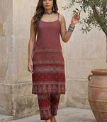 Women Ethnic Motifs Printed Regular Pure Cotton Kurta with Trousers