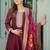 Women Floral Embroidered Regular Thread Work Kurta with Trousers & With Dupatta