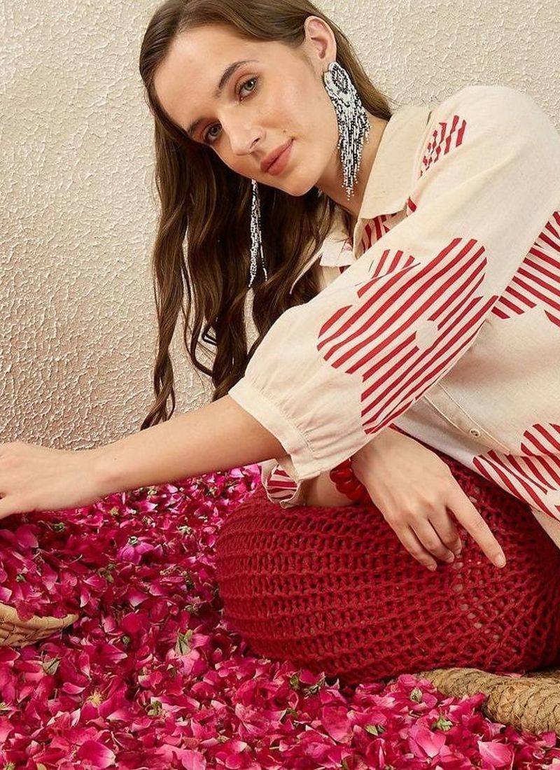 Women Floral Printed Regular Pure Cotton Kurta with Trousers