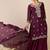 Women Ethnic Motifs Embroidered Regular Thread Work Kurta with Sharara & With Dupatta