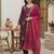 Women Ethnic Motifs Printed Regular Liva Kurta with Trousers & With Dupatta