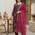 Women Ethnic Motifs Printed Regular Liva Kurta with Trousers & With Dupatta