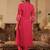 Women Floral Embroidered Regular Thread Work Kurta with Trousers & With Dupatta
