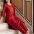 Women Ethnic Motifs Embroidered Regular Thread Work Kurta with Trousers
