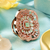 Mint blossom rose gold adjustable ring