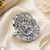 Diamond aura ad statement adjustable ring