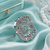 Mint luxe rhodium adjustable ring