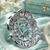 Mint luxe rhodium adjustable ring
