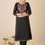 Women Ethnic Motifs Embroidered Regular Thread Work Pure Cotton Kurta with Trousers & With Dupatta