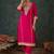 Women Ethnic Motifs Embroidered Regular Kurta with Trousers & With Dupatta