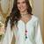 Women Ethnic Motifs Printed Regular Thread Work Kurta with Trousers & With Dupatta