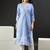 Women Floral Printed Regular Linen Kurta with Trousers & With Dupatta