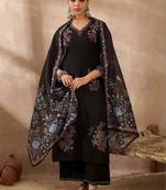 Women Floral Embroidered Regular Thread Work Kurta with Palazzos & With Dupatta