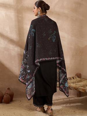 Women Floral Embroidered Regular Thread Work Kurta with Palazzos & With Dupatta 7