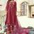 Women Floral Embroidered Regular Thread Work Kurta with Trousers & With Dupatta