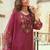Women Floral Embroidered Regular Thread Work Kurta with Trousers & With Dupatta