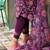 Women Floral Embroidered Regular Thread Work Liva Kurta with Trousers & With Dupatta
