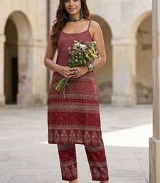 Women Ethnic Motifs Printed Regular Pure Cotton Kurta with Trousers