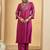 Women Ethnic Motifs Embroidered Regular Thread Work Kurta with Trousers