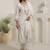 Women Floral Embroidered Regular Thread Work Kurta with Trousers & With Dupatta