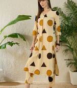Women Printed Regular Pure Cotton Kurta with Trousers