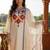 Women Embroidered Regular Thread Work Liva Kurta with Trousers & With Dupatta