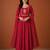 Embroidered Viscose Silk Flared Kurta Pant and Dupatta Set