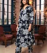 Women Floral Printed Regular Pure Cotton Kurta with Trousers