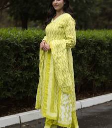 Women Printed Regular Pure Cotton Kurta with Trousers & With Dupatta