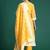 Women Ethnic Motifs Embroidered Regular Thread Work Chanderi Silk Kurta with Trousers & With Dupatta
