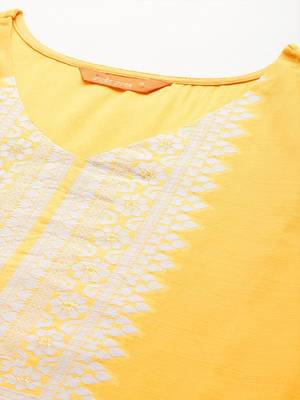 Women Ethnic Motifs Embroidered Regular Thread Work Chanderi Silk Kurta with Trousers & With Dupatta 6