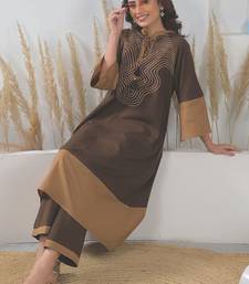 Women Embroidered Regular Thread Work Pure Cotton Kurta with Palazzos