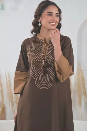 Women Embroidered Regular Thread Work Pure Cotton Kurta with Palazzos