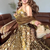 Women's Brown Silk Zari Embroidery Work Lehenga Choli