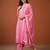 Thread Pure Cotton Straight Kurta Pant and Dupatta Set