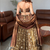 Women's Brown Silk Zari Embroidery Work Lehenga Choli