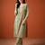 Thread Pure Cotton Straight Kurta Pant and Dupatta Set