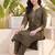 Women Ethnic Motifs Embroidered Regular Thread Work Kurta with Trousers